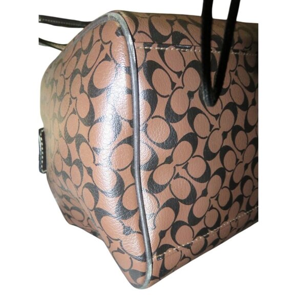 Coach 2010 Chelsea Heritage Brown & Black Coated Leather Boston Bag & wristlet - Picture 8 of 14